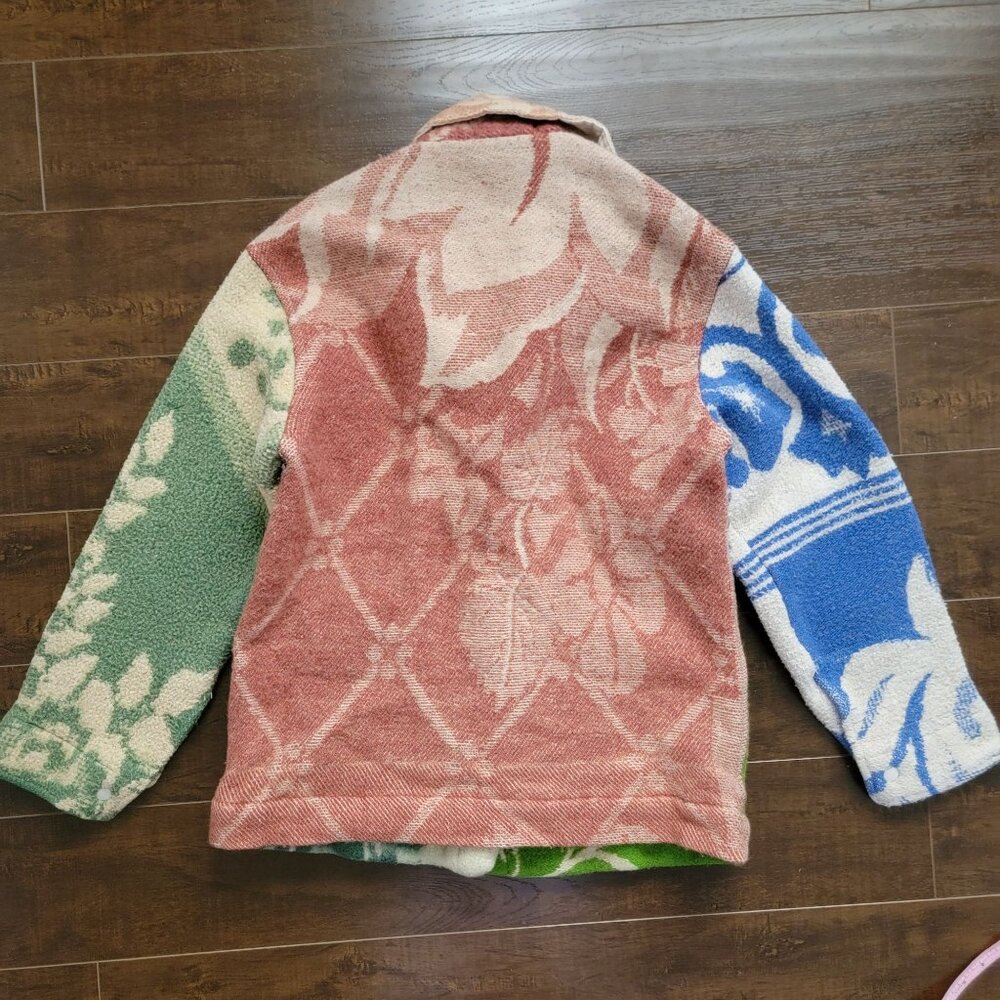 Carleen One Of a Kind Admore Wool Patchwork Jacket Womens S Patchwork - Picture 3 of 8